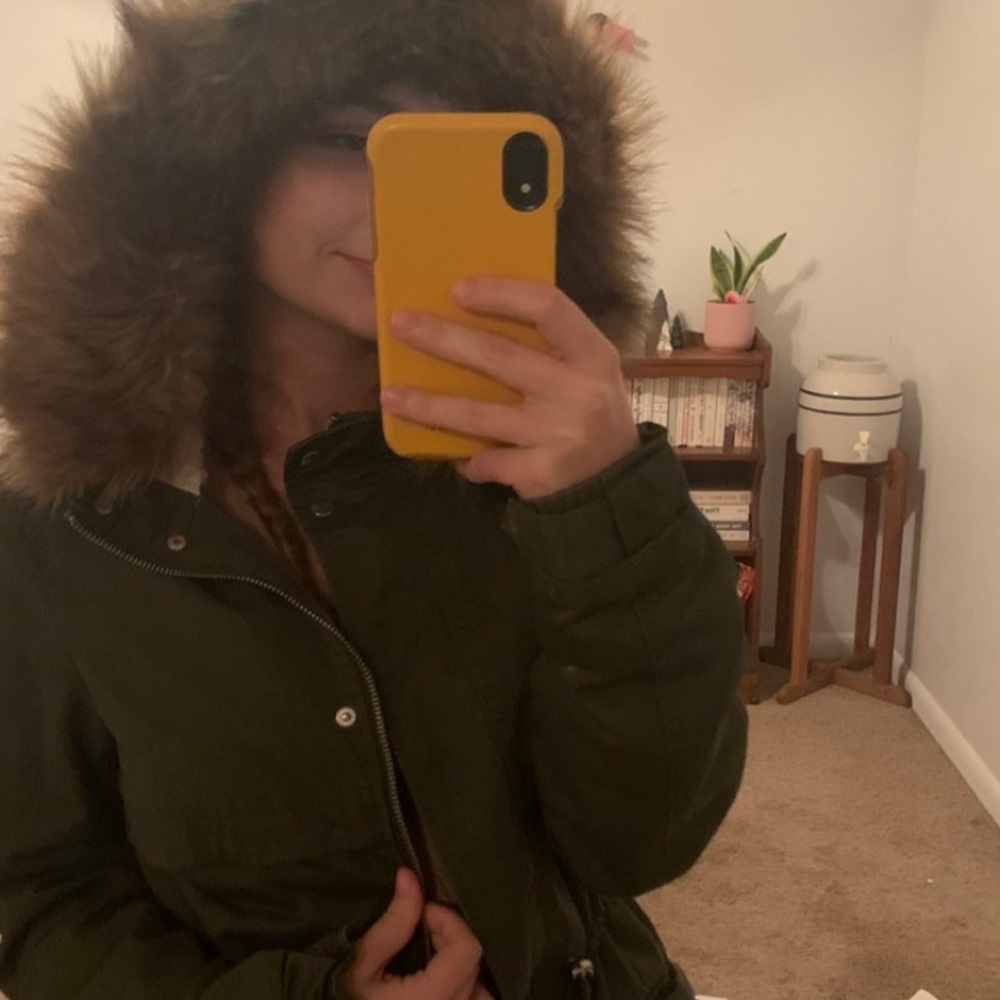 H&M ARMY GREEN COAT